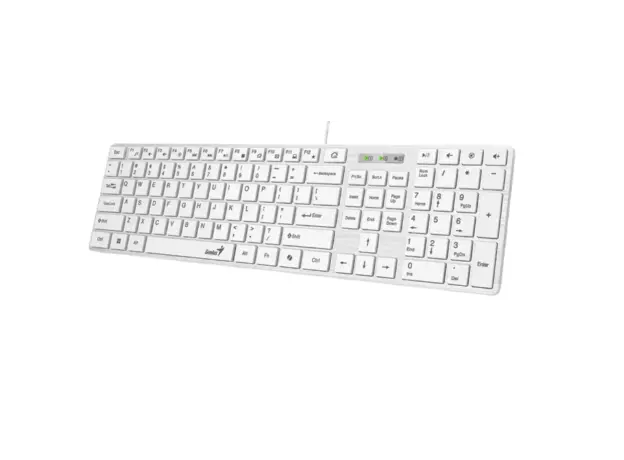კლავიტურა Genius,Keyboard  SlimStar 126  USB White, 3 image