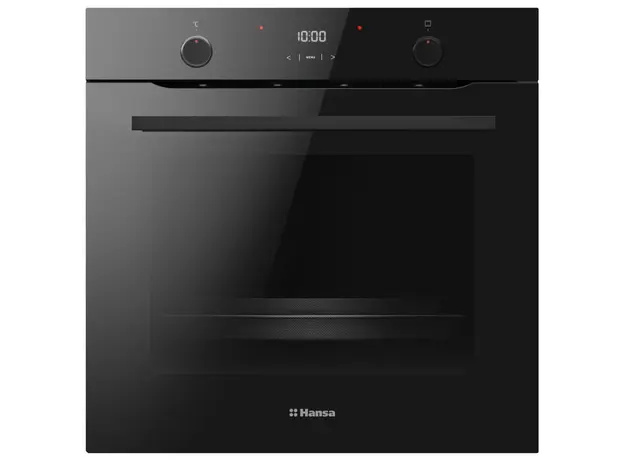 ჩასაშენებელი ღუმელი Hansa electrical, 77L, А, display, convection, black, 2 image