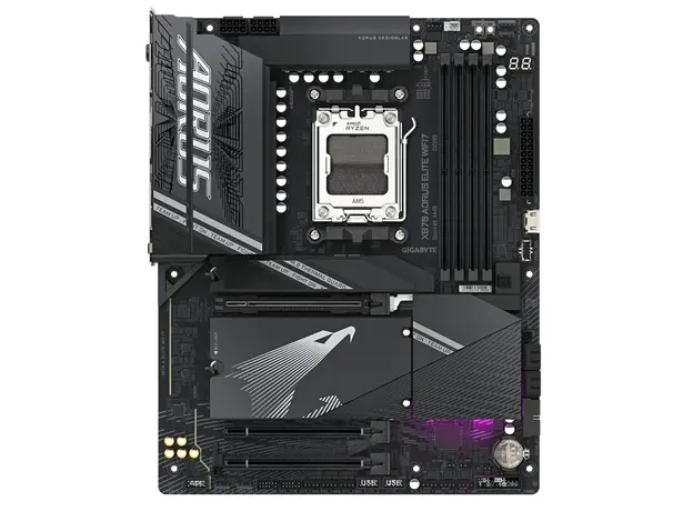 დედა დაფა GIGABYTE X870 A ELITE WIFI7 sAM5 X870 4xDDR5 M.2 HDMI ATX, 2 image