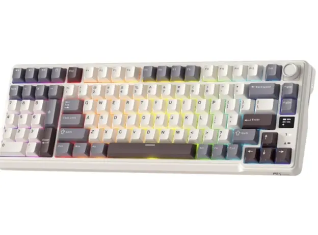 კლავიატურა Royal Kludge RK L98 RGB Mechanical Keyboard, Cream Switch, Hot Swappable, Wireless, Type-C, Bluetooth, 2.4GHz, Sandalwood Brown, 3 image