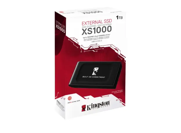 მყარი დისკი Kingston SXS1000 1TB USB-C Portable SSD - Up to 1050MB/s - Black, 4 image