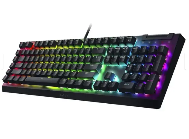 კლავიატურა Razer Keyboard mechanical BlackWidow V4 X 110key, Green Switch, USB-A, EN/RU, RGB, black, 5 image
