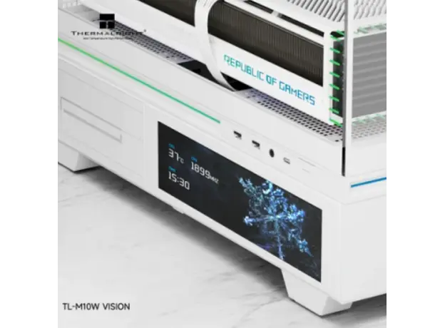 ქეისი THERMALRIGHT TL-M10 Vision With Screen No Fan White, 3 image
