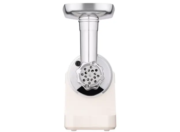 ხორცსაკეპი მანქანა Ardesto meat grinder, 1800W, 2kg/min, 3 cutting plates, sausages nozzle, plastik, beigе-silver, 5 image
