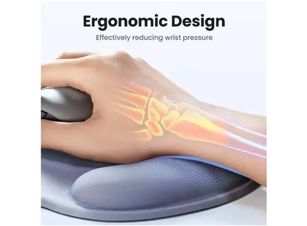 მაუსპადი UGREEN LP668 (25244), Mouse Pad With Wrist Rest, S, Grey, 6 image