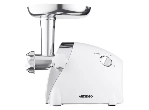 ხორცსაკეპი მანქანა Ardesto Meat grinder, 2000W, prod.-1.9kg/min, 3 cutting plates+for sausag.plates, 3 vegetable slicer, plastik, silver, 5 image