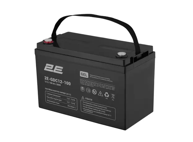უწყვეტი კვების წყაროს ელემენტი 2E 2E-GDC12-100 GDC, 12V, 100Ah, GEL VRLA, Uninterruptible Power Supply Element, Black, 3 image