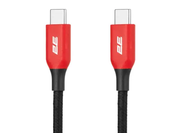 კაბელი 2E Cable USB-C - USB-C, 100W 1m black, 4 image