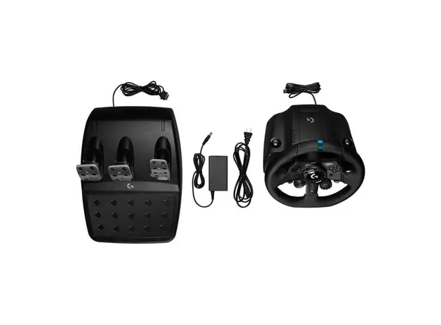 კომპიუტერული საჭე და პედლები LOGITECH G923 Racing Wheel and Pedals - PC/PS - BLACK - USB, 6 image