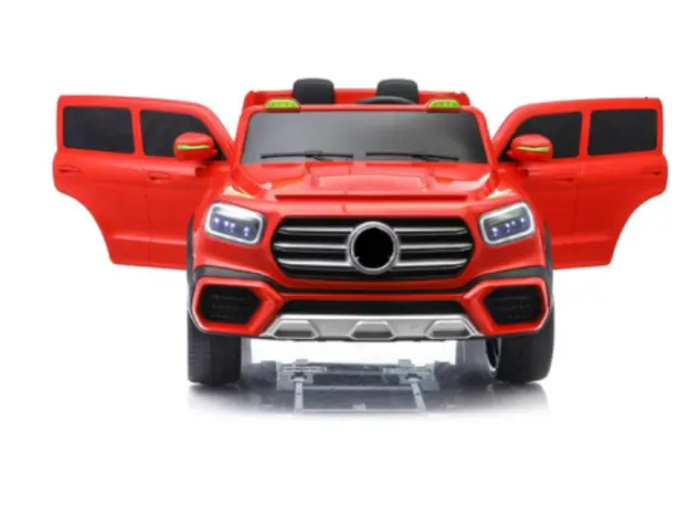 ბავშვის ელექტრო მანქანა mercedes-benz WN-609-RED, ტყავის სავარძლით, 3 image