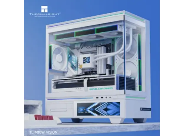 ქეისი THERMALRIGHT TL-M10 Vision With Screen No Fan White, 5 image