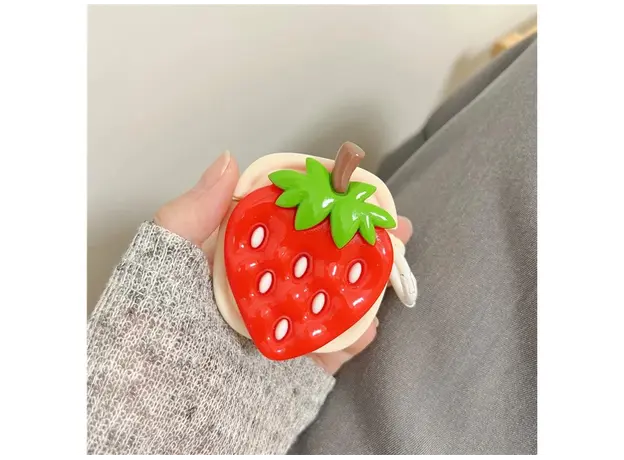 ყურსასმენის ქეისი Silicone Case For AirPods 2nd gen - Strawberry, 3 image