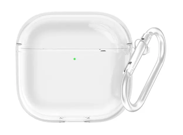 ყურსასმენის ქეისი TVC AirPods 4 Earphone Case TPU Shockproof Clear Protective Cover with Keychain, 2 image