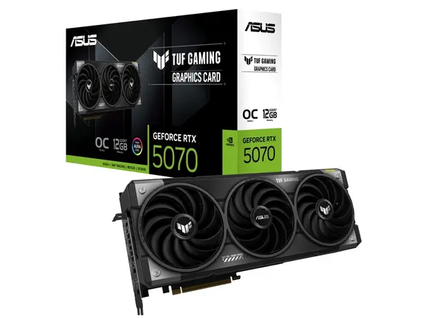 ვიდეო დაფა ASUS Graphic Card GeForce RTX 5070 12GB GDDR7 OC TUF-RTX5070-O12G-GAMING