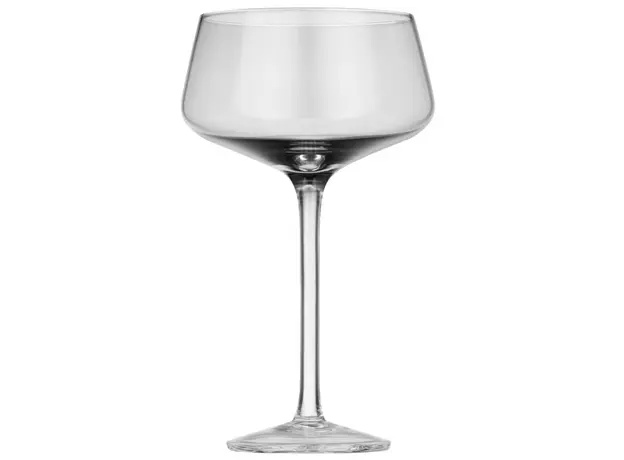 ჭიქების ნაკრები Ardesto AR2627GR Black Mars Avior 270ml, 2pcs, Champagne Glasses Set, Grey/Transparent, 2 image