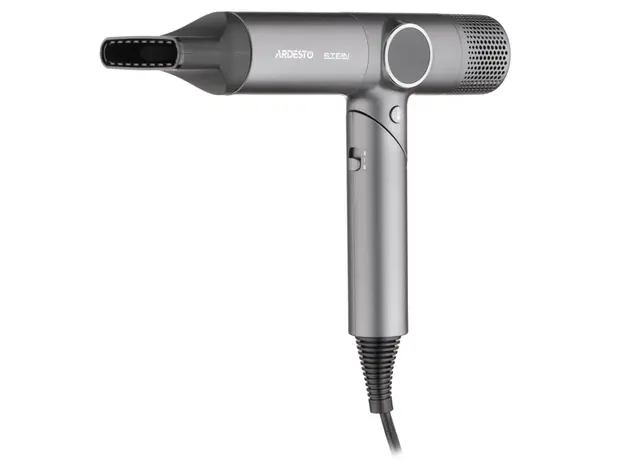 თმის საშრობი Ardesto Hair Dryer Stein, 1600W, 2 speeds, 4 heat setting, gray, 2 image