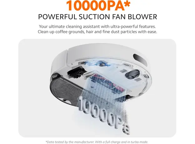 მტვერსასრუტი Xiaomi Robot Vacuum S40 (white) (OV81), 4 image