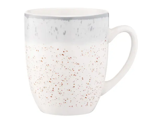 ჭიქა Ardesto Mug Siena, 360ml, porcelain, white-gray
