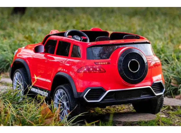 ბავშვის ელექტრო მანქანა mercedes-benz WN-609-RED, ტყავის სავარძლით, 4 image