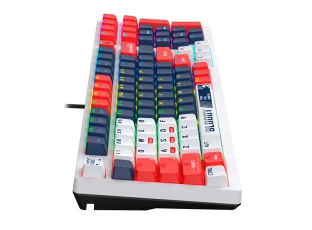 კლავიატურა A4tech Bloody S98 RGB Mechanical Gaming Keyboard Red Switch US Layout Sports Navy, 5 image