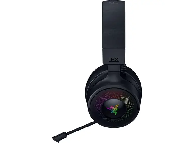 ყურსასმენი Razer Gaming Headset Kraken V4, USB-A/WL/BT, RGB, black, 4 image