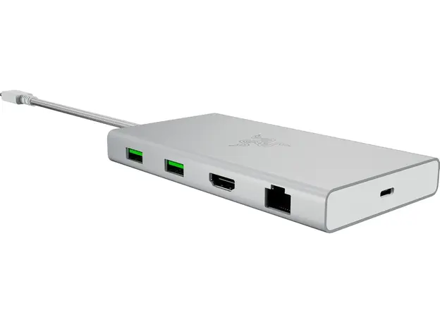 დოქ სადგური Razer Docking Station USB-C Dock, 11 Port, 7.1, mercury Edition, 3 image