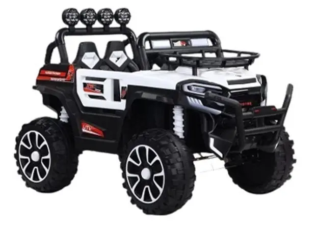 ბავშვის ელექტრო მანქანა V5588 კაუჩუკის საბურავებით,ტყავის სკამით, 3 image