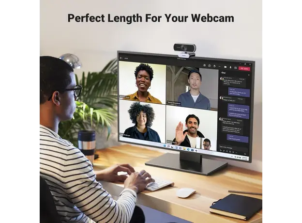 USB დამაგრძელებელი UGREEN US129 (90722), USB 3.0 Male to USB Female, Extension Male Cable, 5m, Black, 8 image