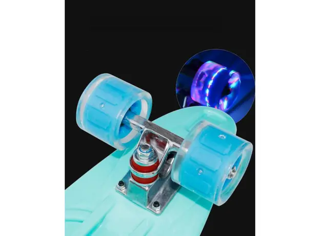 სკეიტბორდი M350YST-RIDE მანათობელი ბორბლები და სახელურით, 4 image