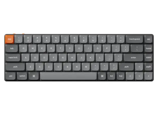 კლავიატურა Keychron K7 Max 84 keys, Gateron Brown, WL/BT/USB-A, RGB, black
