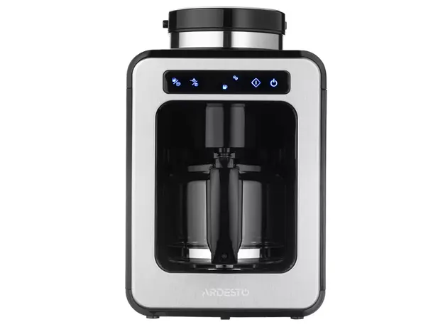 ყავის აპარატი Ardesto coffee maker drip 0.5l, ground + beans, display, silver-black, 5 image