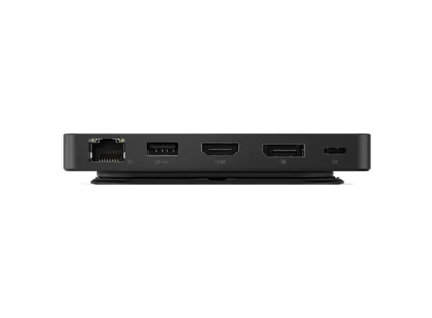 USB-C ჰაბი Lenovo 40B90100EU, HDMI, DP, USB, USB-C, Lan, Dual Display Travel Dock, Black, 3 image