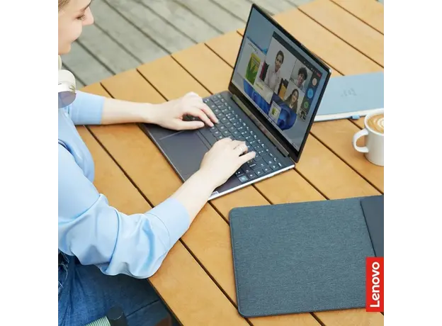 ნოუთბუქის ჩანთა Lenovo GX41K68626 Yoga, 14.5", Laptop Sleeve, Blue, 6 image
