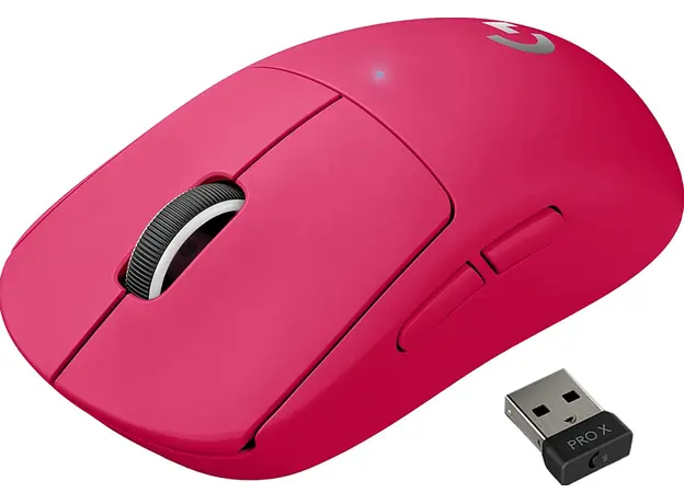მაუსი LOGITECH PRO X SUPERLIGHT Wireless Gaming Mouse - MAGENTA - 2.4GHZ - EER2 - #933, 2 image