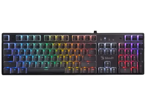 კლავიატურა A4Tech Bloody S520N Mechanical BLMS Blue Switch RGB Gaming Keyboard Icy White, 2 image