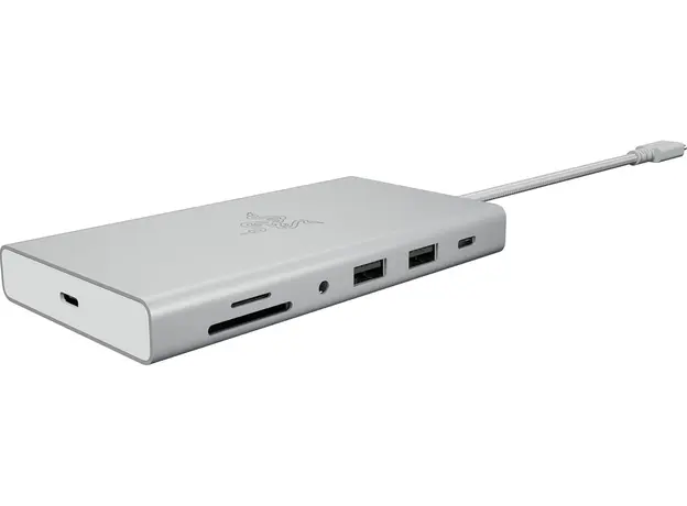 დოქ სადგური Razer Docking Station USB-C Dock, 11 Port, 7.1, mercury Edition, 4 image