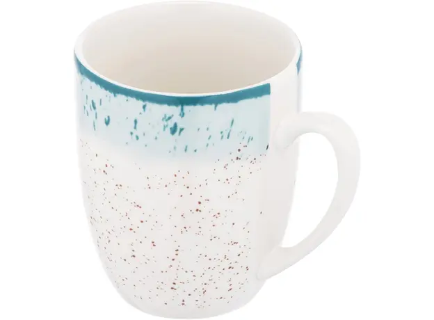 ჭიქა Ardesto Mug Siena, 360ml, porcelain, white-blue, 3 image