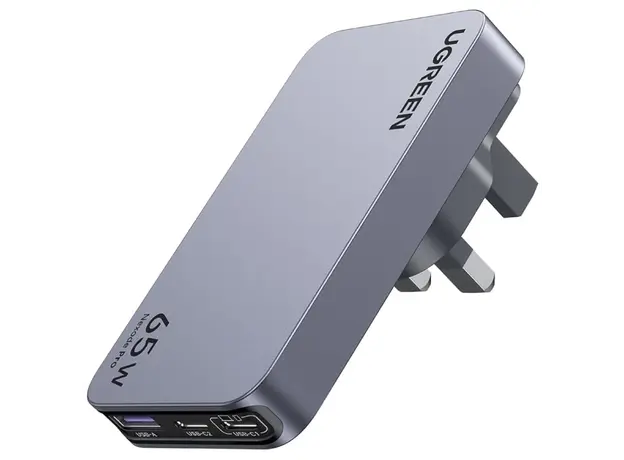 მობილურის დამტენი UGREEN X753 (25356) Nexode Pro, 65W, USB, Type-C, Ultra Slim Travel Adapter, Grey, 3 image