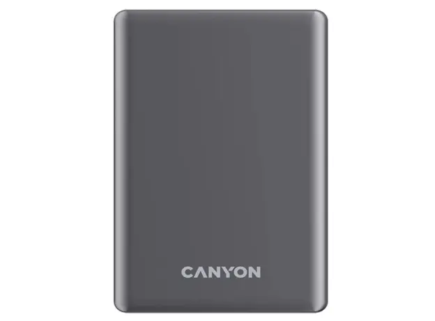 პორტატული დამტენი CANYON power bank OnPower 505 slim Magnetic 5000 Dark Gray (CNS-CPB505DG), 2 image