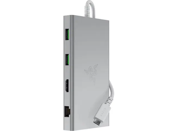 დოქ სადგური Razer Docking Station USB-C Dock, 11 Port, 7.1, mercury Edition, 5 image