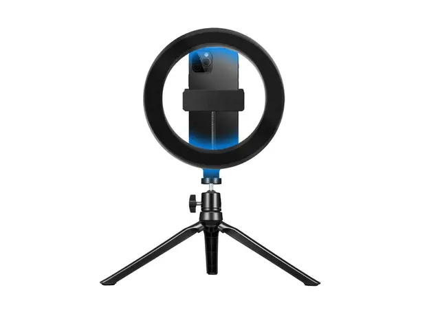 მობილურის სამაგრი Celly ClickPro Portable Tripod+Flash Light RGB Black, 3 image