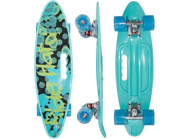 სკეიტბორდი M350YST-RIDE მანათობელი ბორბლები და სახელურით, 2 image