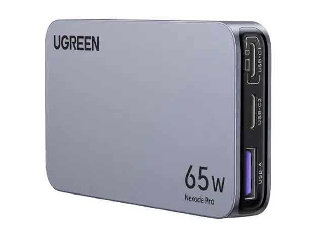 მობილურის დამტენი UGREEN X753 (25356) Nexode Pro, 65W, USB, Type-C, Ultra Slim Travel Adapter, Grey, 4 image