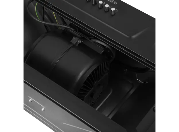 გამწოვი Ardesto Hood integrated, 52cm, 700m3h, metal, 2х1W LED, button," black, 4 image