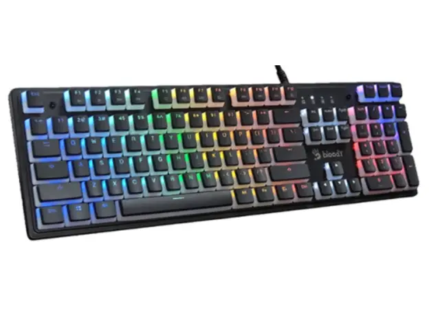 კლავიატურა A4Tech Bloody S520N Mechanical BLMS Blue Switch RGB Gaming Keyboard Icy White, 3 image