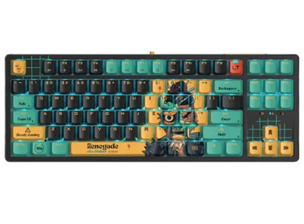 კლავიატურა A4tech Bloody AT87 Alpha Optical Switch Keyboard Renegade, 2 image