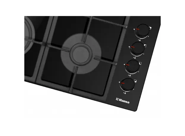 ქურის ზედაპირი Hansa Hob gas, 59cm, cast-iron, black, 3 image