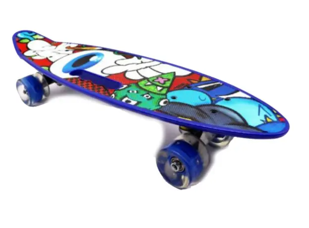 სკეიტბორდი M350YST-EYE  მანათობელი ბორბლები და სახელურით