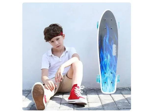 სკეიტბორდი M350YST-ALI მანათობელი ბორბლები და სახელურით, 5 image