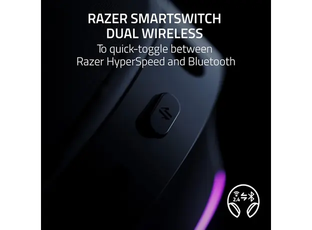 ყურსასმენი Razer Gaming Headset Barracuda X Chroma, BT/WL, RGB, black, 6 image